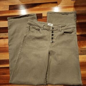 Annie Olive Green Casual Pants